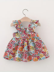 Baby Girl's Floral Cami Dress & Bag Toddler's Casual Outfit