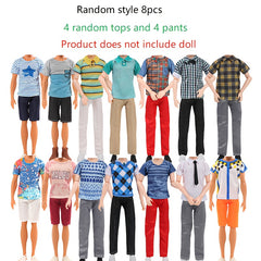8-Piece Doll Clothing Set for 30Cm Male Dolls