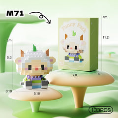 Goat Animal Cartoon Building Block Home Decor Educational Toy
