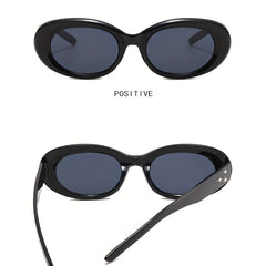 Y2K Oval Sunglasses Star Charm Anti Glare UV400