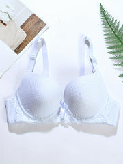 Lace Push Up Bra with Bow Tie
