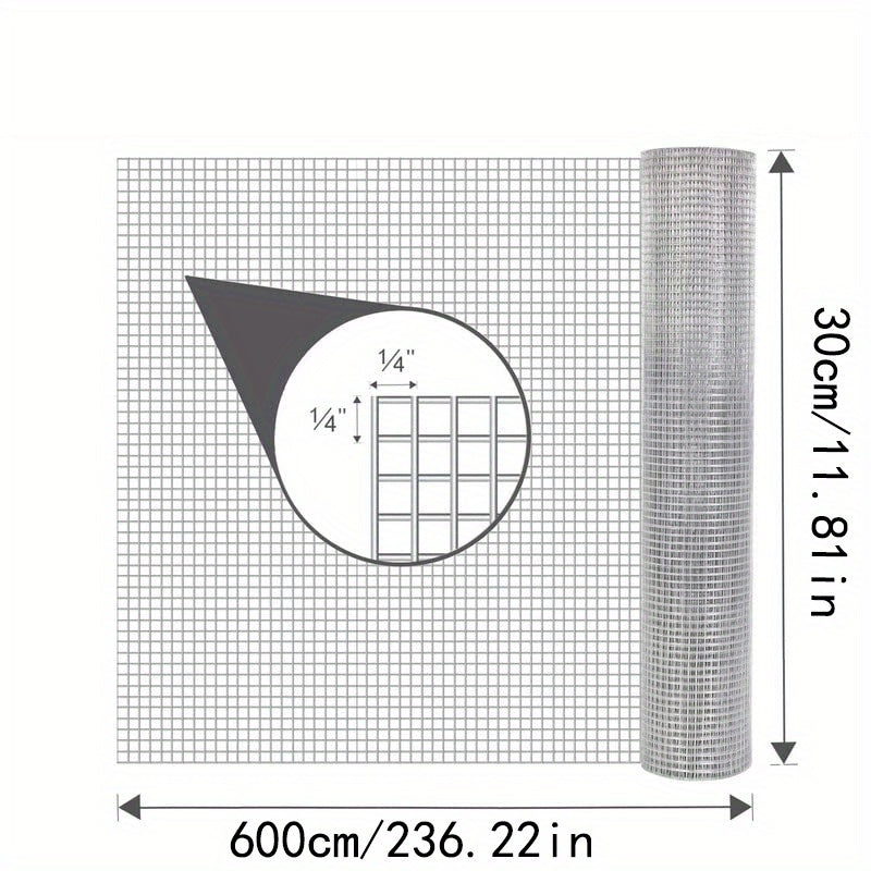 1pc 2 54 10 Hardware Cloth 19x19 68ft Welded Galvanized Wire Fence