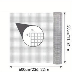 1pc 2 54 10 Hardware Cloth 19x19 68ft Welded Galvanized Wire Fence