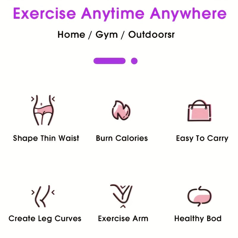 Adjustable Weighted Fitness Hoop for Abdomen Workout & Weight Loss