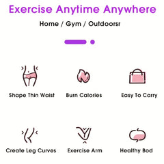 Adjustable Weighted Fitness Hoop for Abdomen Workout & Weight Loss