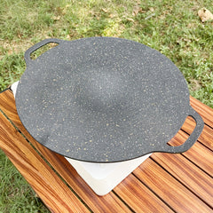 Camping BBQ Iron Plate for Meat Frying and Roasting