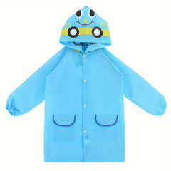 Boys Cartoon Animal Pattern Raincoat Kids Stylish Waterproof Clothes