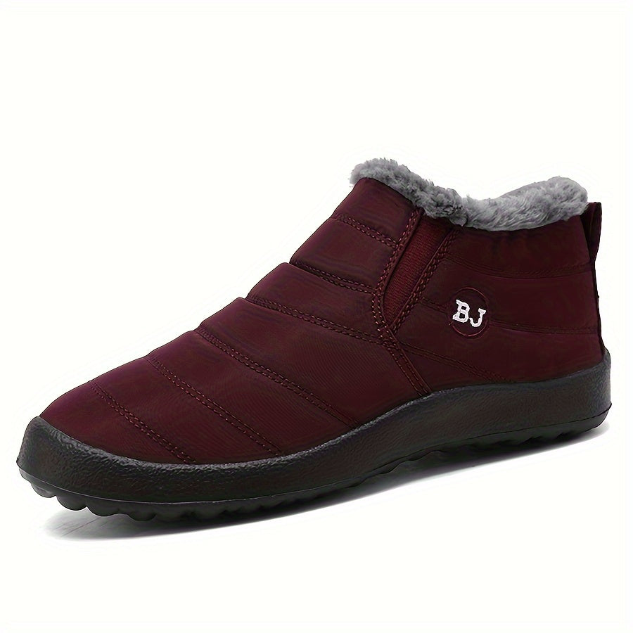 Women's Winter Snow Boots Waterproof Lightweight Slip-on Warm Ankle Boots