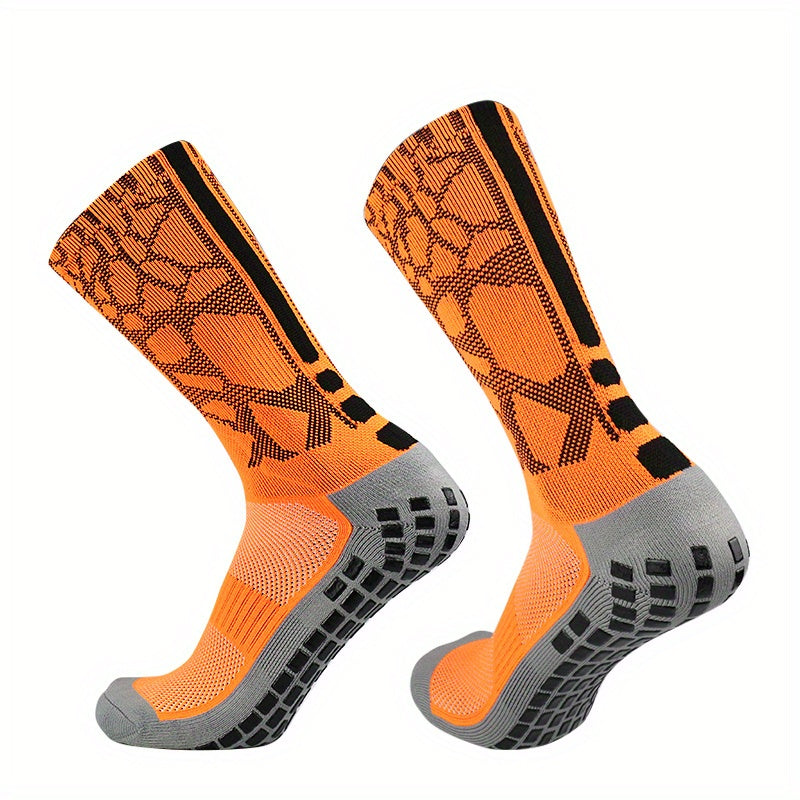 Fashion Casual Mid Calf Socks Outdoor Breathable Non Slip Silicone Socks
