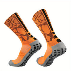 Fashion Casual Mid Calf Socks Outdoor Breathable Non Slip Silicone Socks