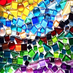 500g Mixed Irregular Crystal Mosaic Tiles DIY Craft Kid's Home Decor