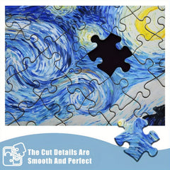 1000pcs Starry Night Puzzle with Picture and Drawing Paper