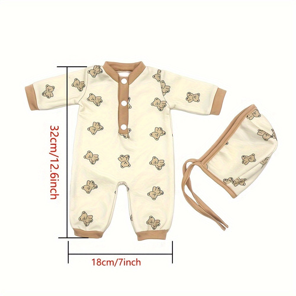 Jumpsuit for 17 Inch Reborn Dolls & 43 cm Doll Clothes