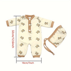 Jumpsuit for 17 Inch Reborn Dolls & 43 cm Doll Clothes
