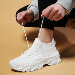 Women's Stylish Knit Sneakers Non slip & Arch Support