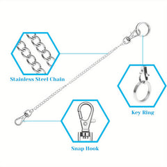 Cross Hip Hop Punk Jeans Chain Wallet Belt Chain