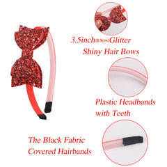 Girls Sequin Bow Headband Hairband Hair Accessories