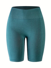 Women's Seamless Knit Yoga Shorts - Comfortable and Breathable Activewear
