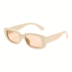 Y2K Rectangle Sunglasses Mod Matte Anti Glare UV400