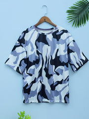 Women's Camo Short Sleeve T-Shirt for Outdoor Sports and Fitness