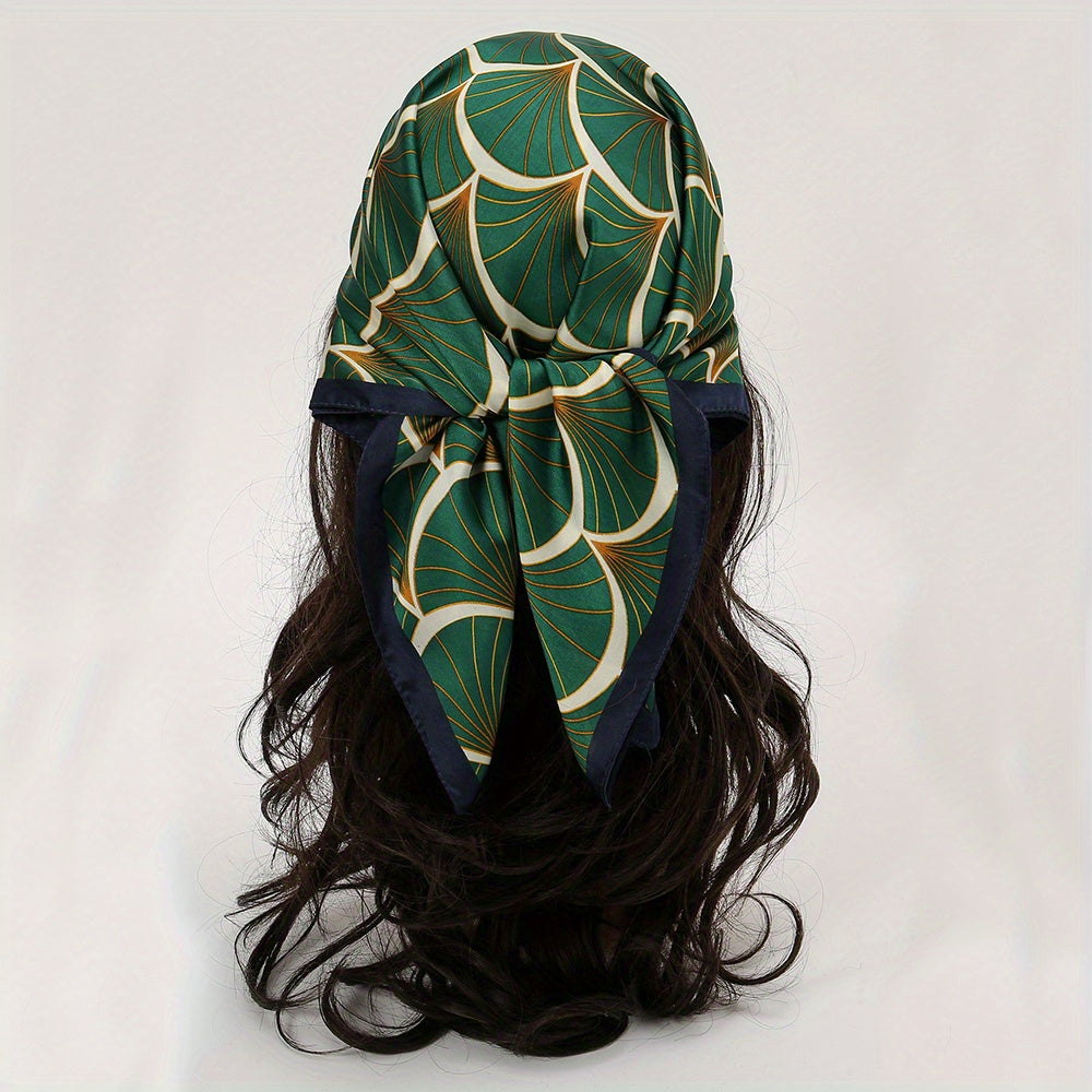 Fish Scale Headscarf Polyester All match Small Scarf