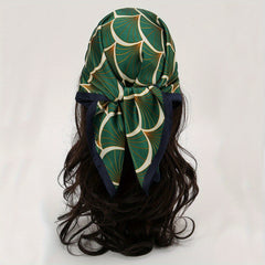 Fish Scale Headscarf Polyester All match Small Scarf