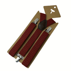 Men's Boy's Women's Suspenders 2 Jacquard Elastic Adjustable Y Back