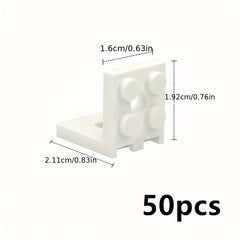 50pcs Building Blocks 2X2 with 2 Holes Bracket Accessories Educational Toys
