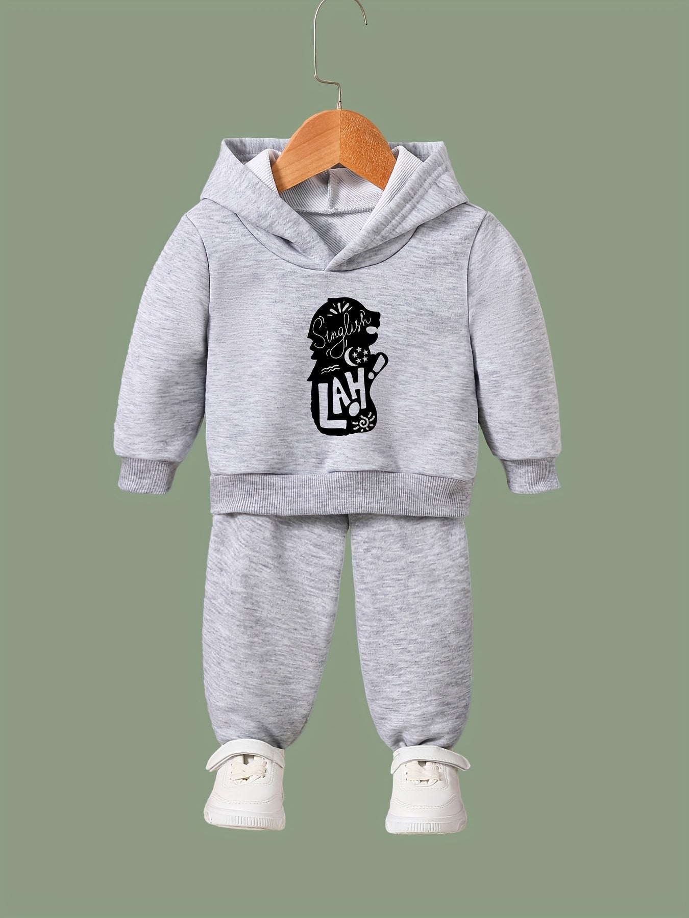 Animal Pattern Hooded Sweatshirt Girls Hoodies & Sweatpants