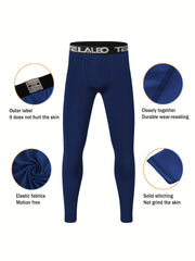 TELALEO 2PCS Youth Compression Fitness Leggings Kids Tights