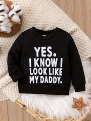 Baby LIKE MY DADDY Print Sweatshirt Autumn Winter Clothes