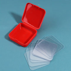 10pcs Boxed Transparent Double Sided Adhesive Non-marking Stickers