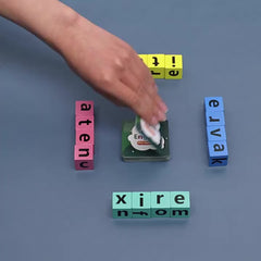 Wooden Alphabet Building Blocks Educational Spelling & Word Puzzle Game