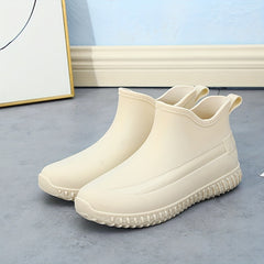 Women's Waterproof Non slip Rain Shoes Short Tube Thick Bottom
