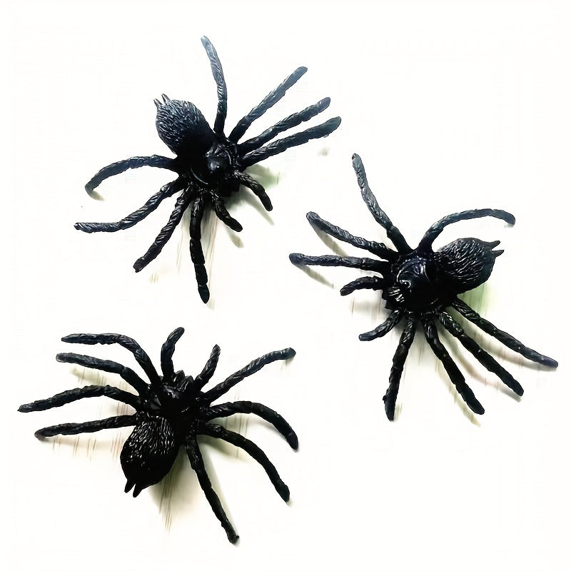 Plastic Artificial Spider Halloween Scary Playing Toy Party Props