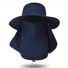 Quick Drying Sun Hat with Face Covering Bucket Hat for Outdoor