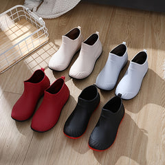 Waterproof Rubber Ankle Boots Non Slip Rain Boots Women's
