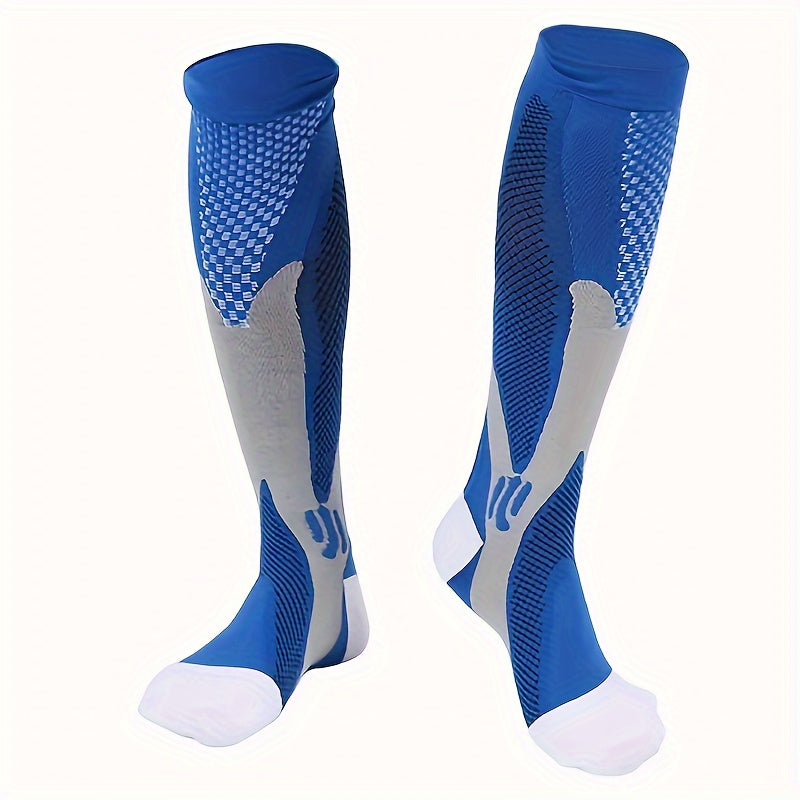 Men's Knee High Compression Socks 20-30mmHg for Running & Travel