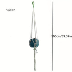 4pcs Macrame Pot Hanger Set Indoor Ceiling Plant Hanger