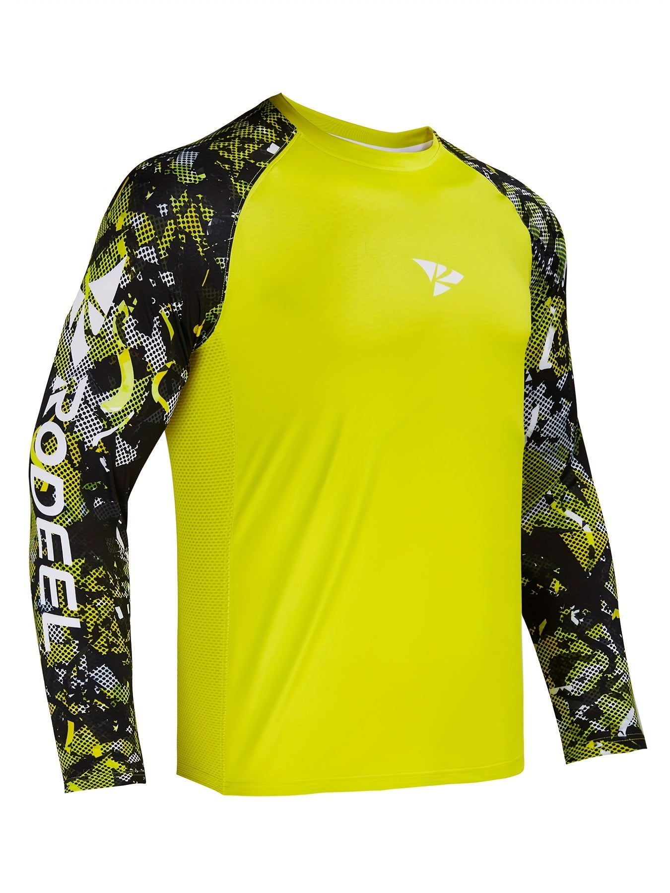 Men's UPF 50 Sun Protection Raglan Shirt Long Sleeve Rash Guard