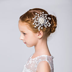 Bridal Wedding Hairpin Rhinestone Faux Pearl Hair Comb Accessories