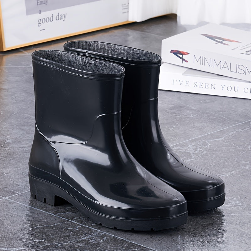 Men's Waterproof Rain Boots Non Slip Durable Work Shoes