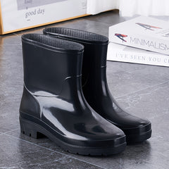 Men's Waterproof Rain Boots Non Slip Durable Work Shoes