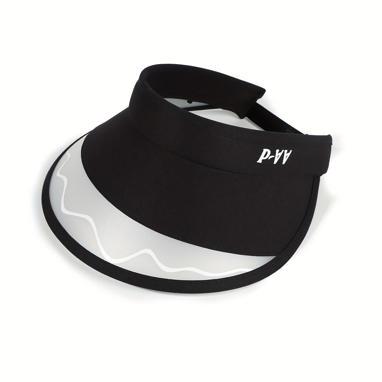 PVC Letter Print Visor Hat UV Protection Sun Hats