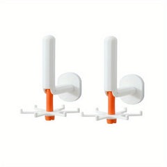 360 Rotating Hook with Sticky Punching Wall Mount