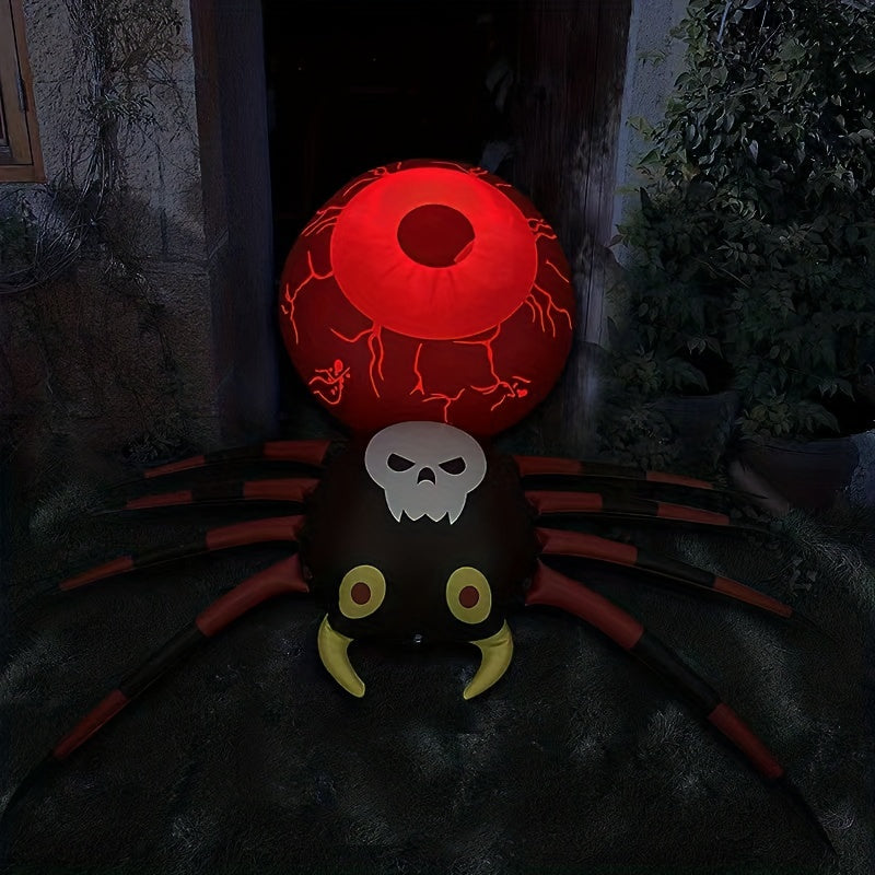 Inflatable Glowing Spider for Halloween Decoration