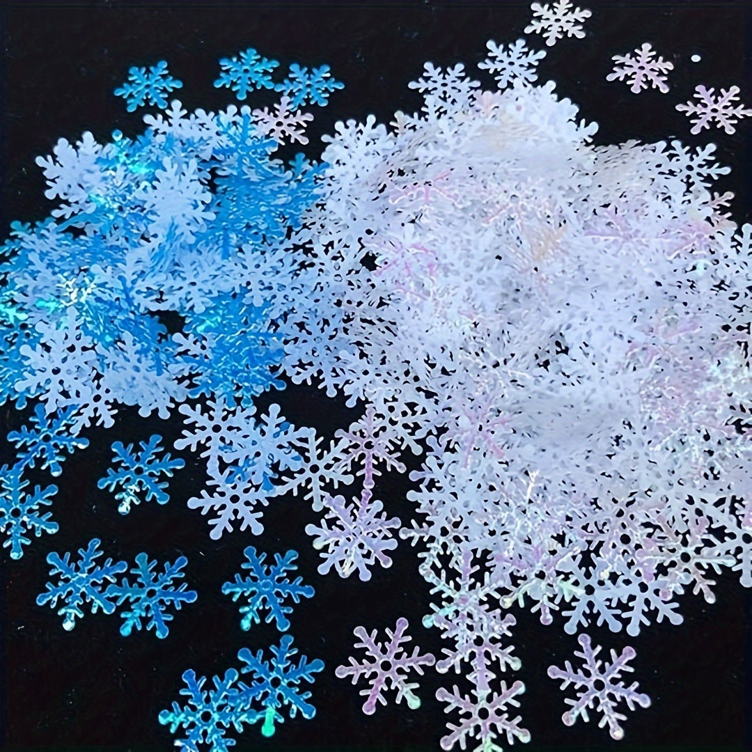 400pcs Snow Confetti Christmas Decorations Winter Confetti Snow Party Set