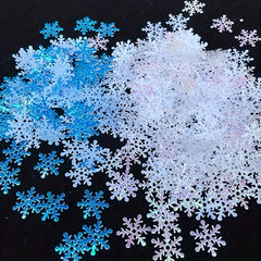 400pcs Snow Confetti Christmas Decorations Winter Confetti Snow Party Set