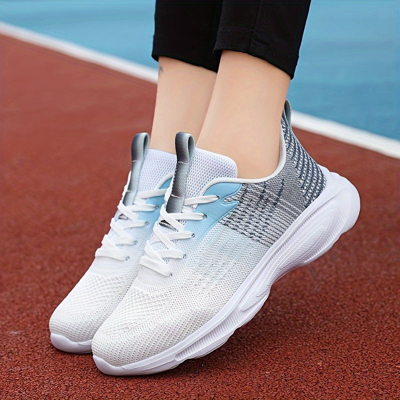 Women's Gradient Soft Running Shoes Non Slip Outdoor Sneakers