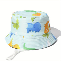 Kids' Dinosaur Sunshade Bucket Hat for Outdoor Protection